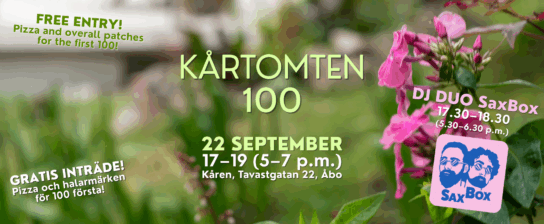 Banner kårtomten 100