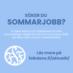 Folkdansringen sommarjobbannons