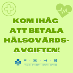 Hälsovårdsavgift påminnelse