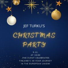 JEF Turku Christmas party 9.12.