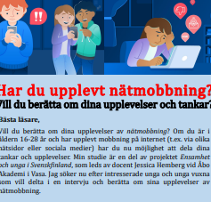 Nätmobbning bild till annons