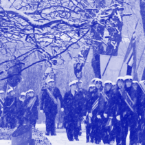 procession of the flags