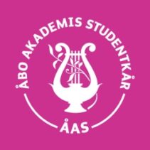 åas square fyrkant åbo akademis studentkår vit logo pink bakgrund
