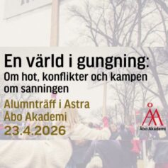 en värld i gungning alumnträff i Astra