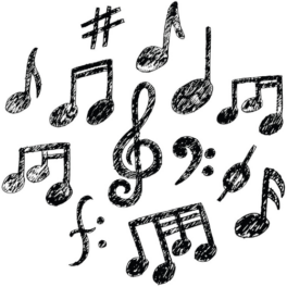 hand-drawn-music-notes-icon-set-sketchy-cartoon-vector-2756614233333