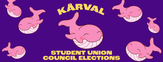kårval banner student union council election lila