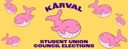 kårval banner student union council election ljusgul