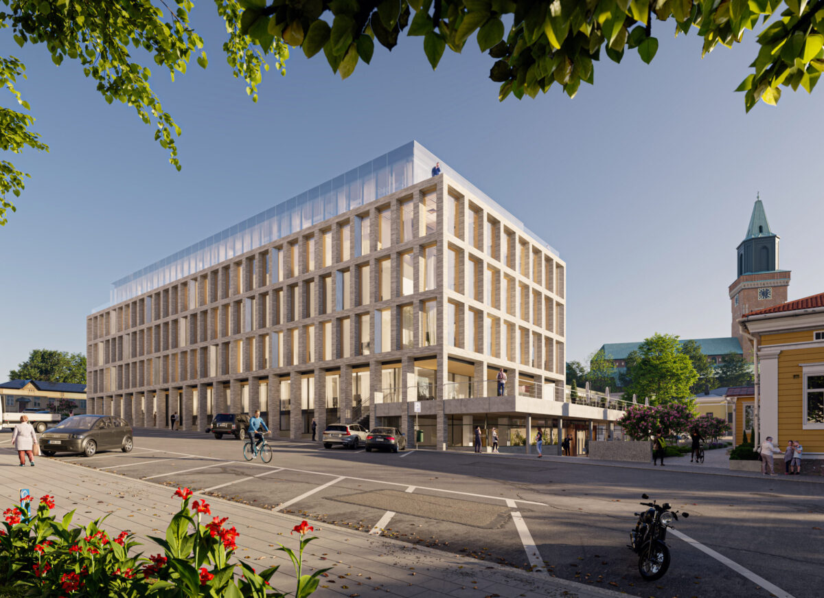 Preliminär skiss på Astra. Sigge Arkitekter.