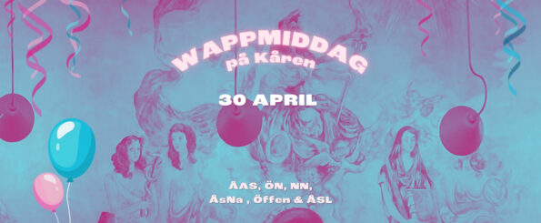 wappmiddag dekorativ banner